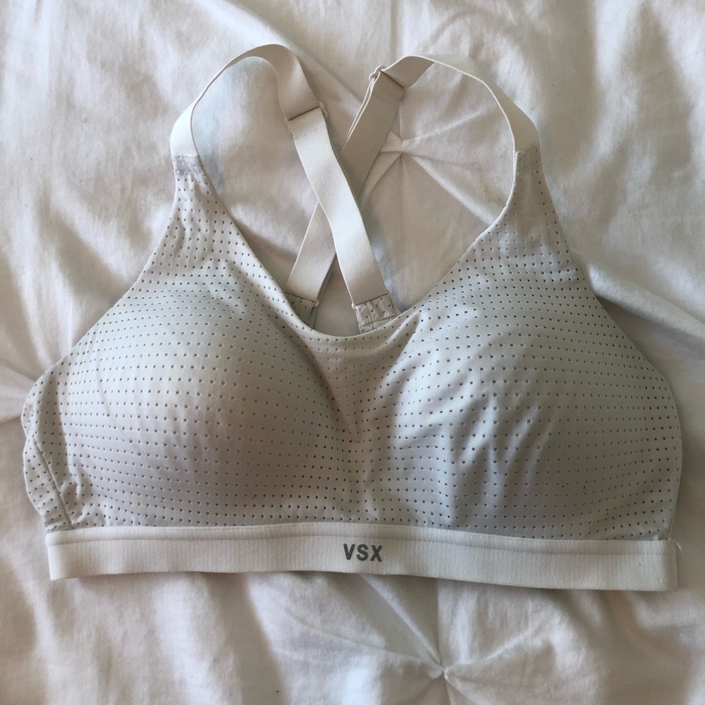 Victoria Secret Off-White Padded Sports Bra